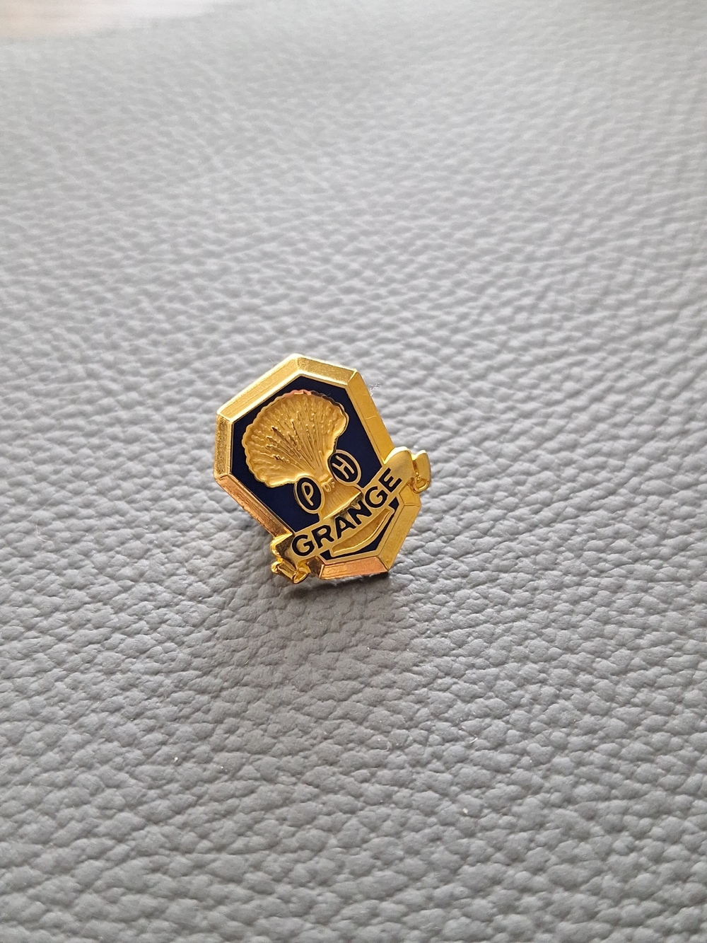 National Grange Patrons of Husbandry Gold Toned Lapel Pin by A.H. Dondero